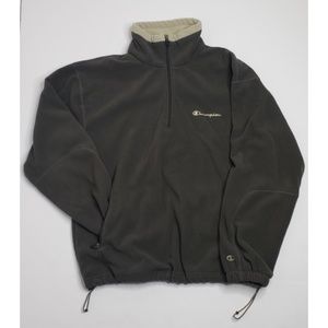 Dark Grey QuarterZip Champion Fleece Pull-Over
